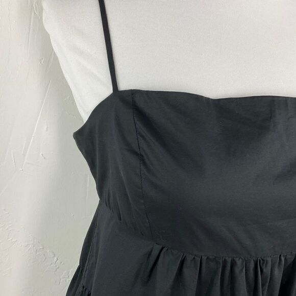 Levi’s Black Clea Cotton Tiered Sleeveless Babydoll Dress Small NWT - Picture 3 of 7
